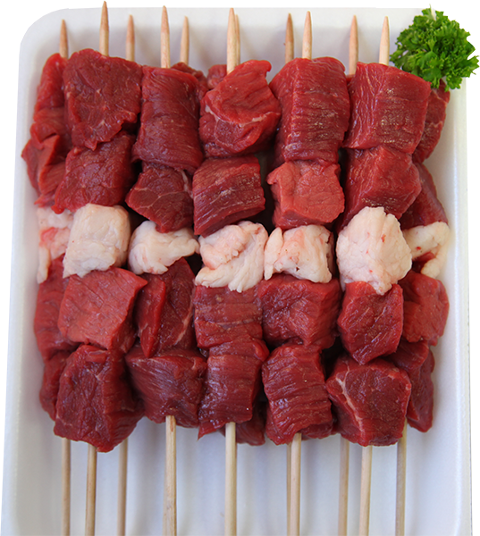 Beef Filet on Premium Wood Skewers