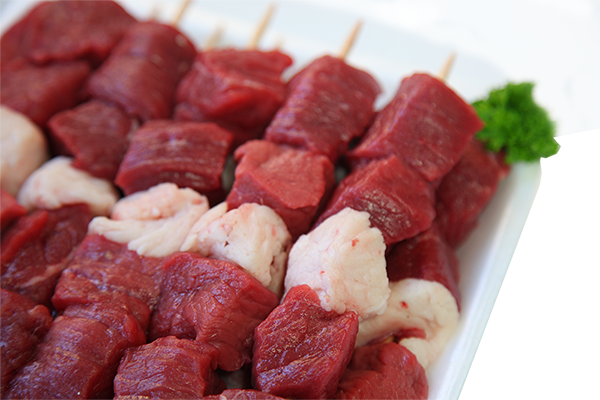 Beef Filet on Premium Wood Skewers