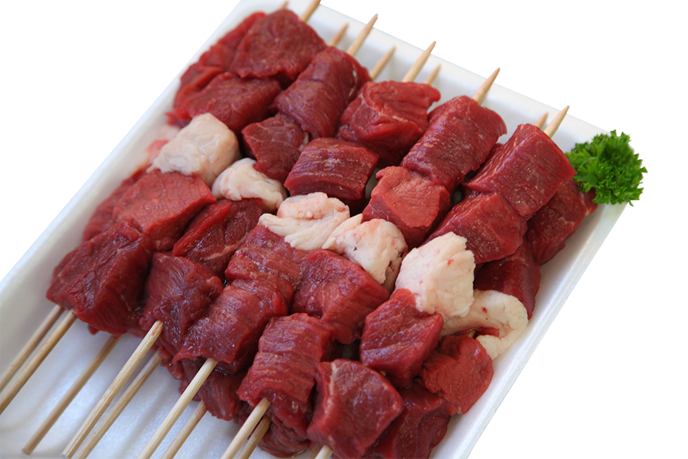 Beef Filet on Premium Wood Skewers