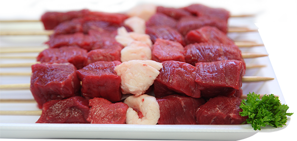 Beef Ribeye on Premium Skewers